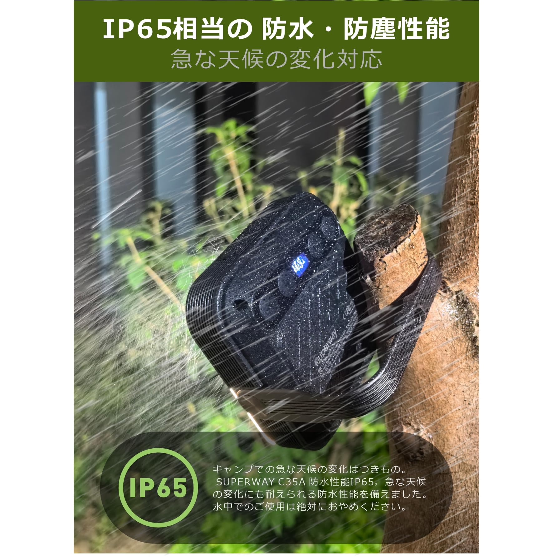 Amazon.co.jp: SUPERWAY 30,000 mAh LED Lantern, QC, 3.0/22.5W, 2025