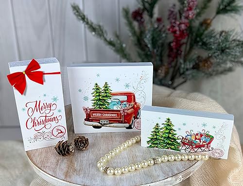 Miniatura 8 de Juego de decoración navideña de bandeja escalonada, 3 piezas, decoración de temporada y vacaciones, Pascua, paquetes de San Valentín, centro de mesa