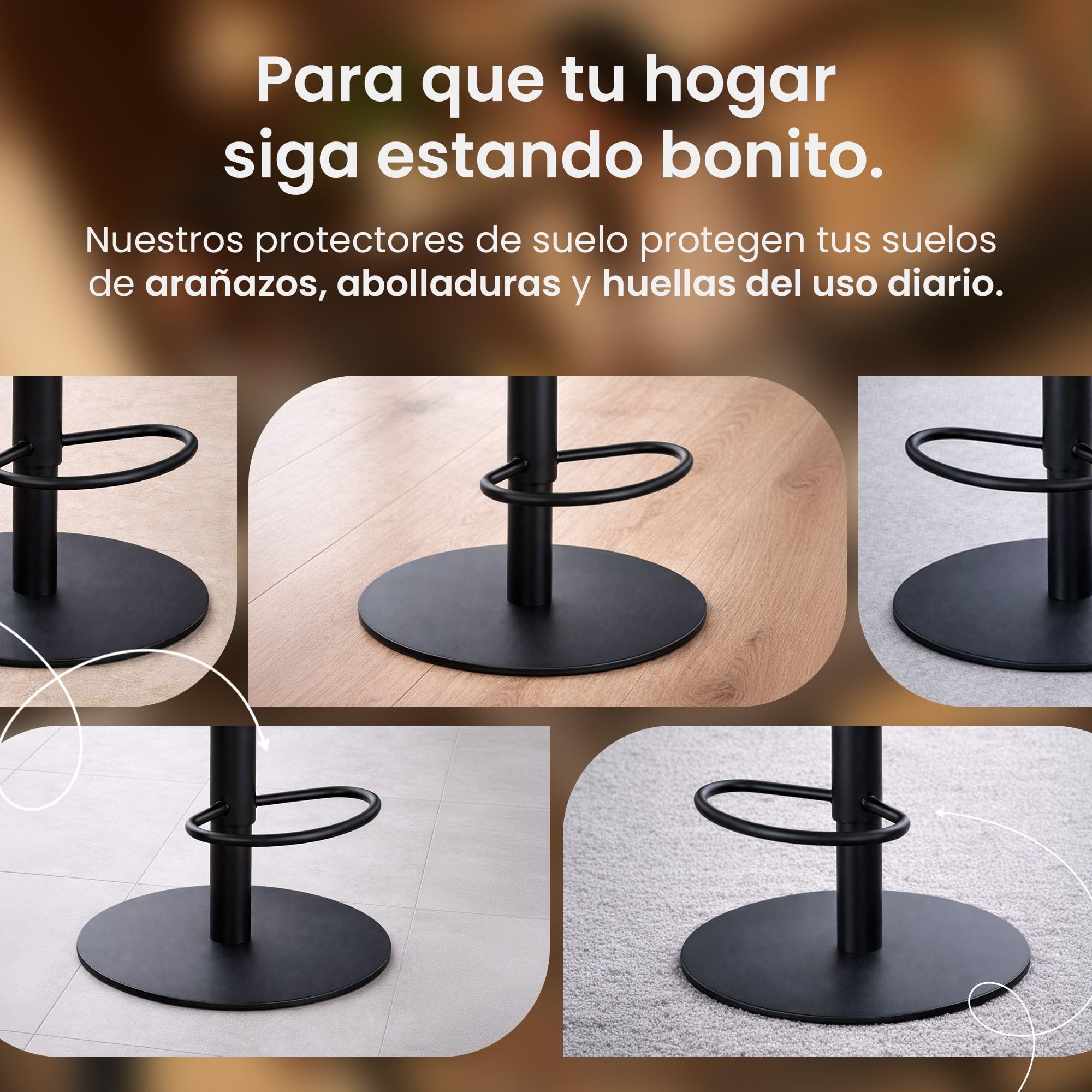 CLP Taburete de Bar Regulable en Altura con Base extrapesada y Asiento Acolchado Milet, Ideal para Cocina y Bar, hasta 150 kg | Color Verde Claro Material Tela