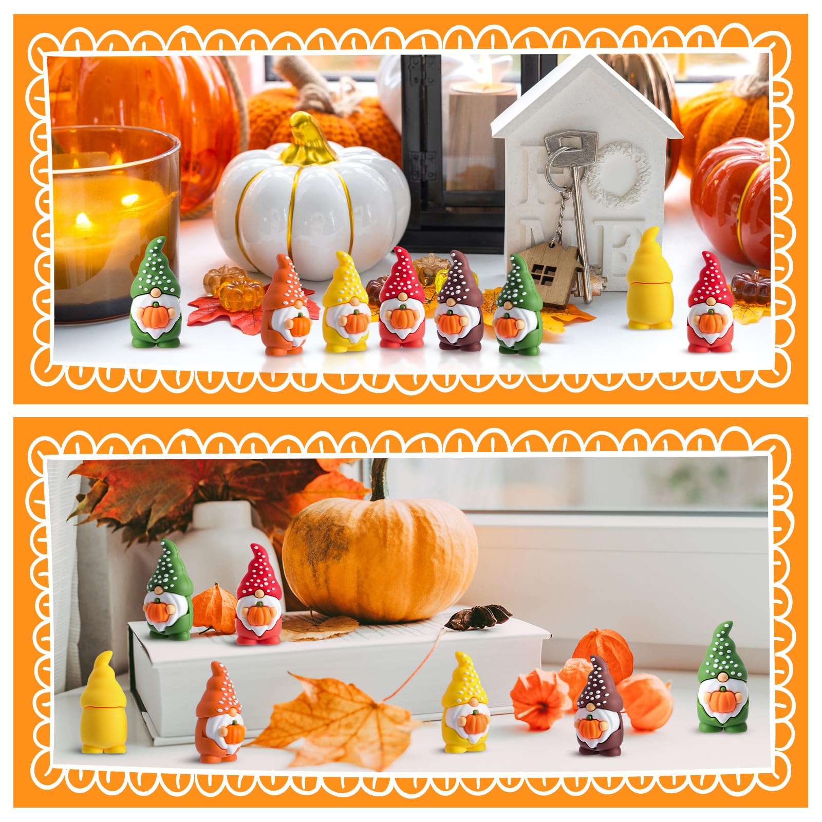 Snapklik.com : 50 Pcs Thanksgiving Pumpkin Gnomes Figures Fall Autumn ...