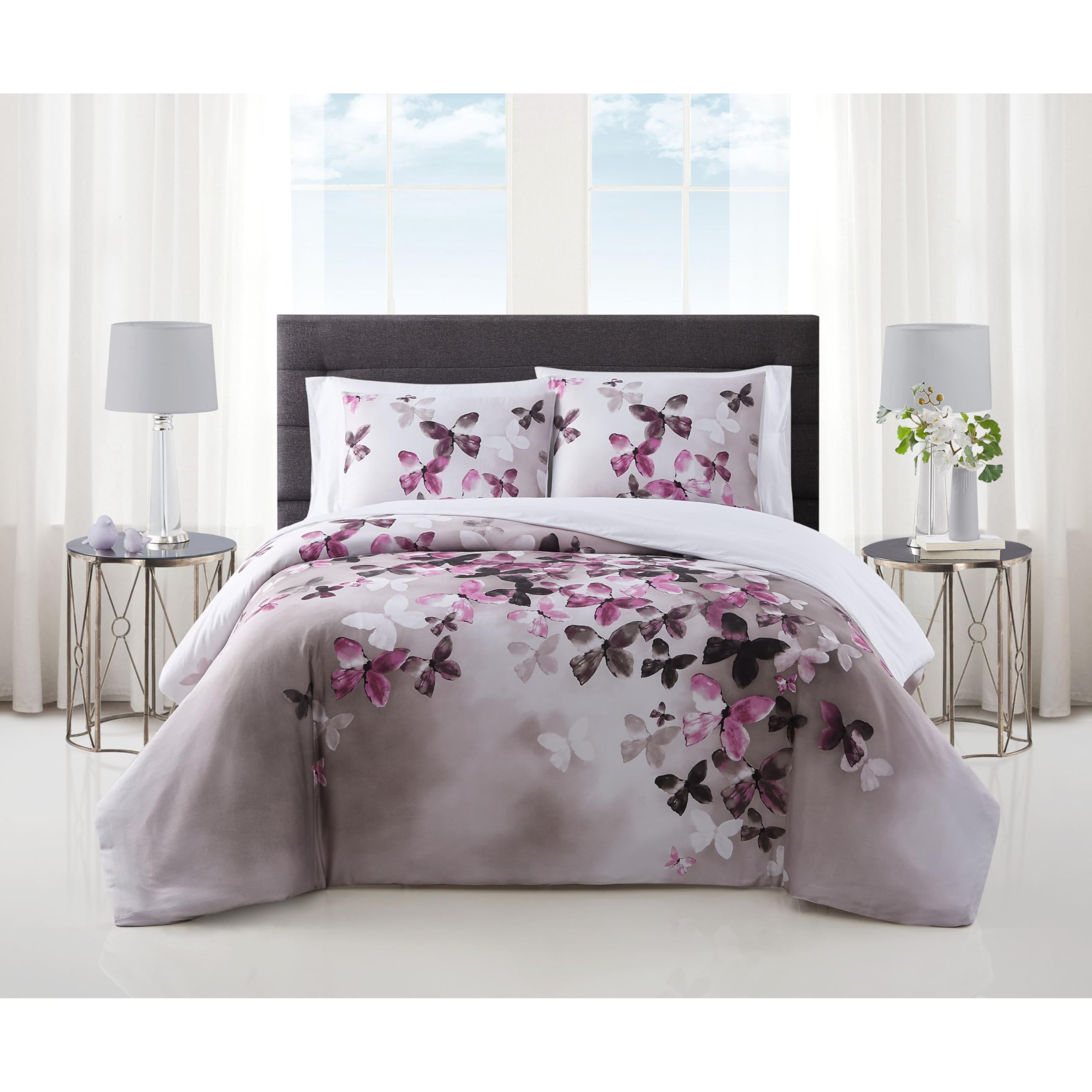 Vince Camuto Lissara Comforter Set, King 110 in x 96 in, Multi, 3-Piece Set
