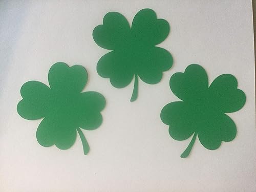 Miniatura 1 de 25 Four Leaf Clover Die Cuts Shamrock Cut Outs Green Paper Shamrock Die Cuts St Patrick's Day Decor Classroom Decor 4 Inch