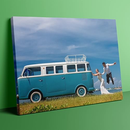 Dargr Arte de pared personalizado desde tu teléfono, impresiones en lienzo personalizadas para familia, vacaciones, festivales, póster enmarcado (8