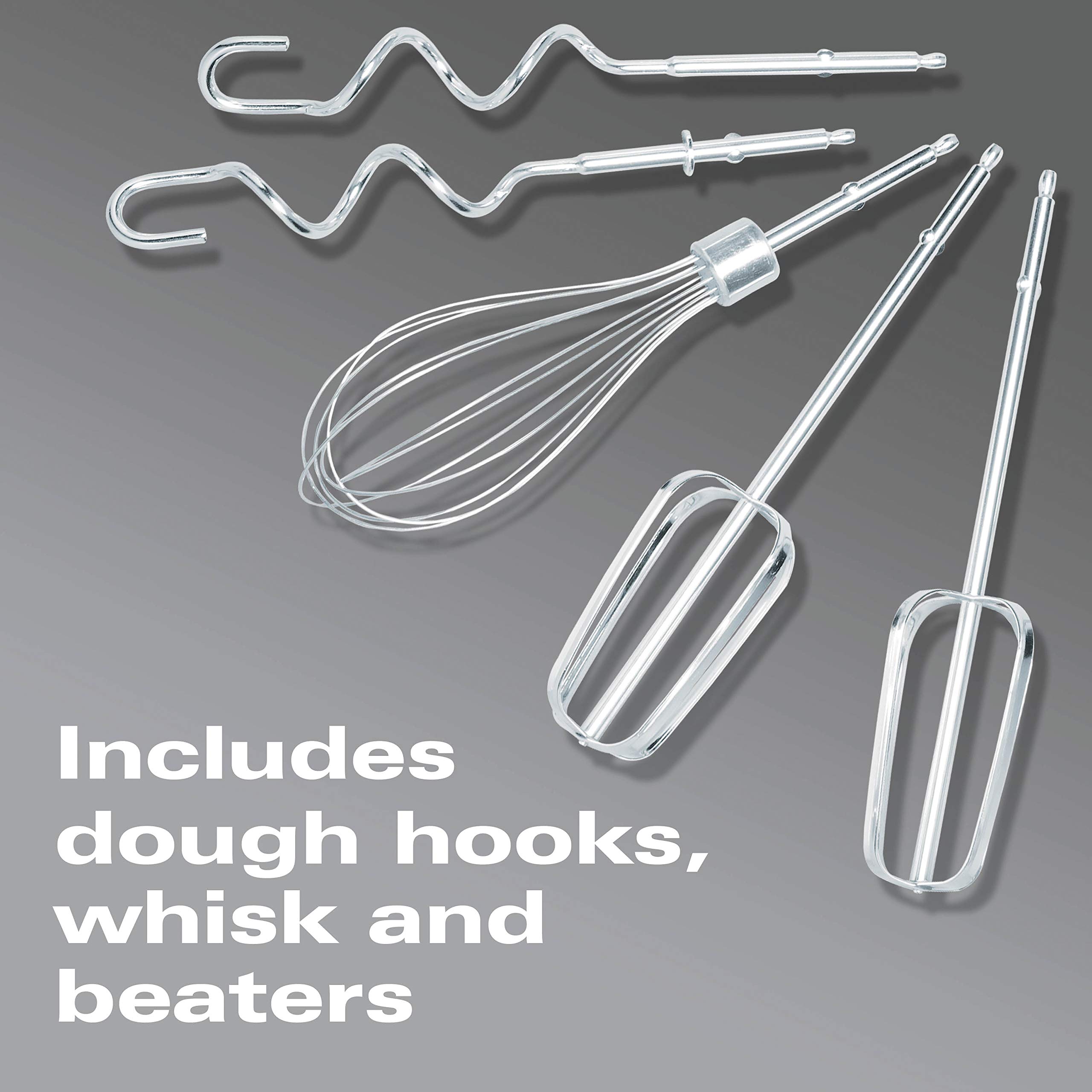 Hamilton Beach Classic Stand and Hand Mixer, 4 Quarts, 6 Speeds with QuickBurst, Bowl Rest, 290