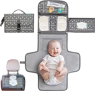 Kopi Baby Portable Diaper Changing Pad - Baby Diaper Changer Travel Bag with Wipes Pocket, Smart Design Portable Changing ...