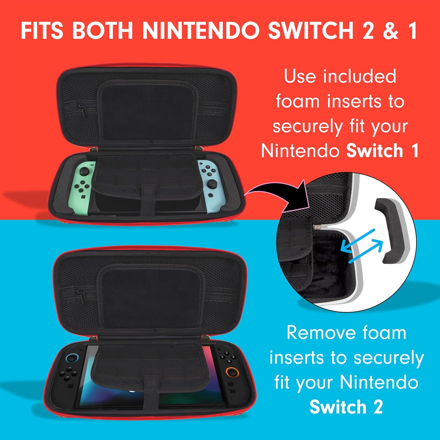 Sonix Carrying Case for Nintendo Switch 2 (2025), Protective Travel Case with Game Cartridge Storage - Image 5