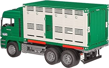 Amazon.co.jp: bruder(ブルーダー) MAN 牛運搬トラック&牛セット