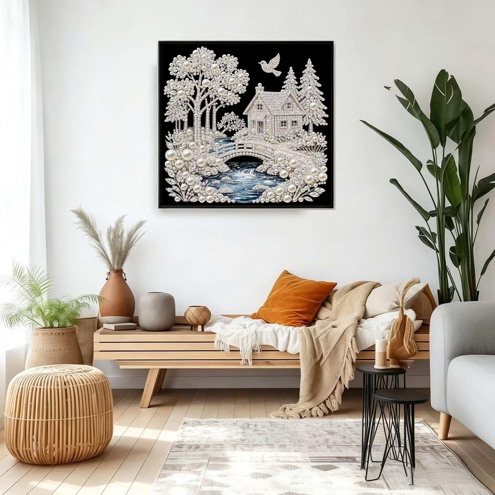 Beginner Diamond Art Kits - House Pearl Design -3 Beginner Diamond Art Kits - House Pearl Design -3