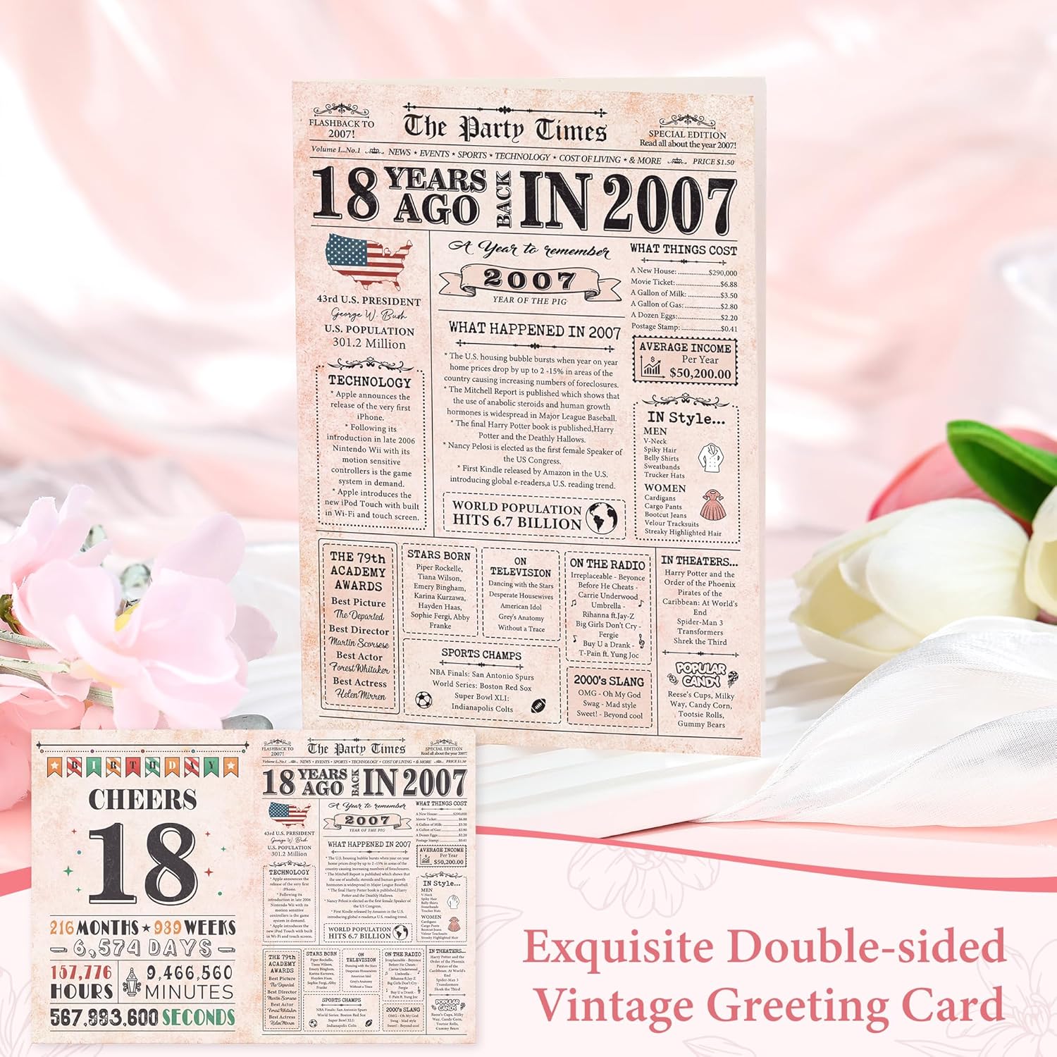 18th Birthday Gifts for Girls 18 Year Old Girl Birthday Gifts for 18 Year Old Girl Gift Ideas Happy 18th Bday Decoration Presents Set with Glass Cup Makeup Bag Candle Necklace Keychain for Daughter - Image 6