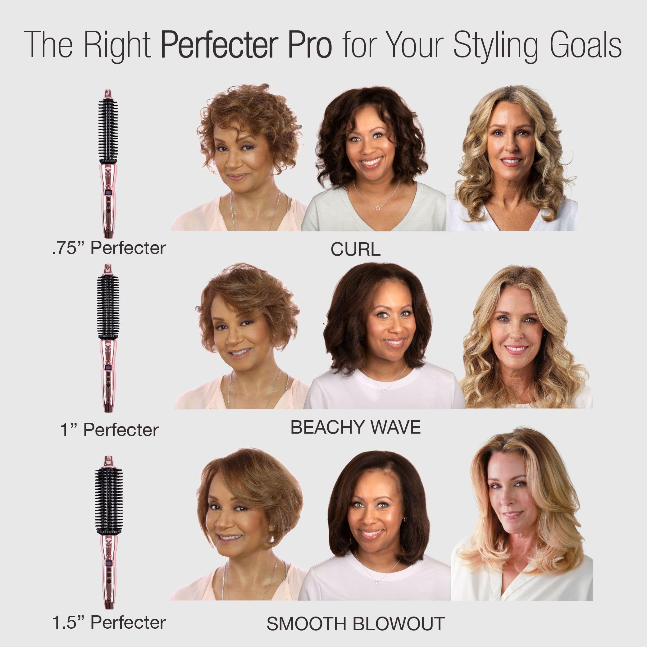 Calista Perfector Interchanging Top Calista Perfecter Pro Swap Top 3-in-1 Heated Round Brush w  main image 3