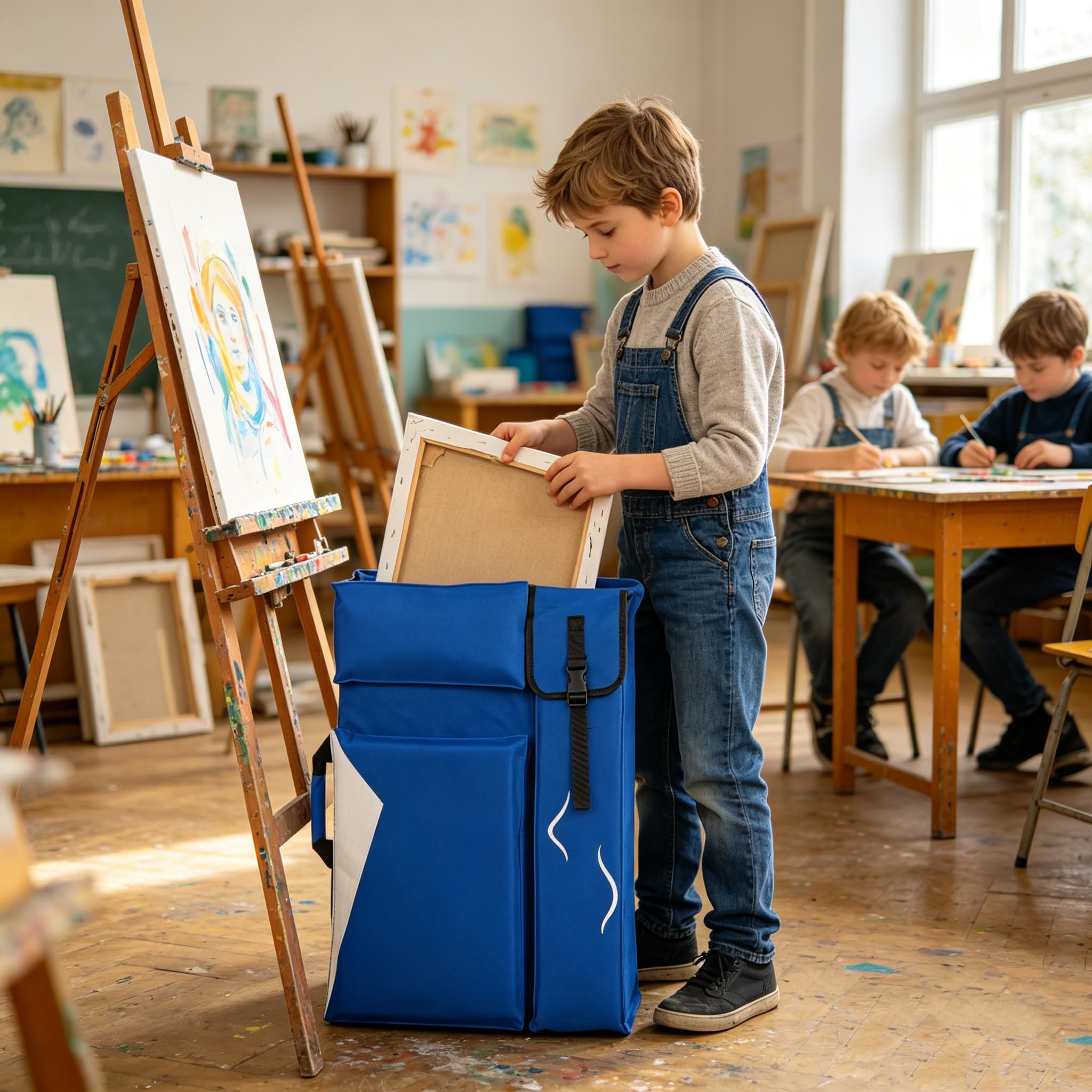 A2 Transporttasche Zeichnungtasche für Zeichenplatte Zeichenbrett 4K Wasserdicht Kunstmappe Kinder Erwachsener Multifunktional Zeichentasche für Skizze Malen Künstler Anfänger