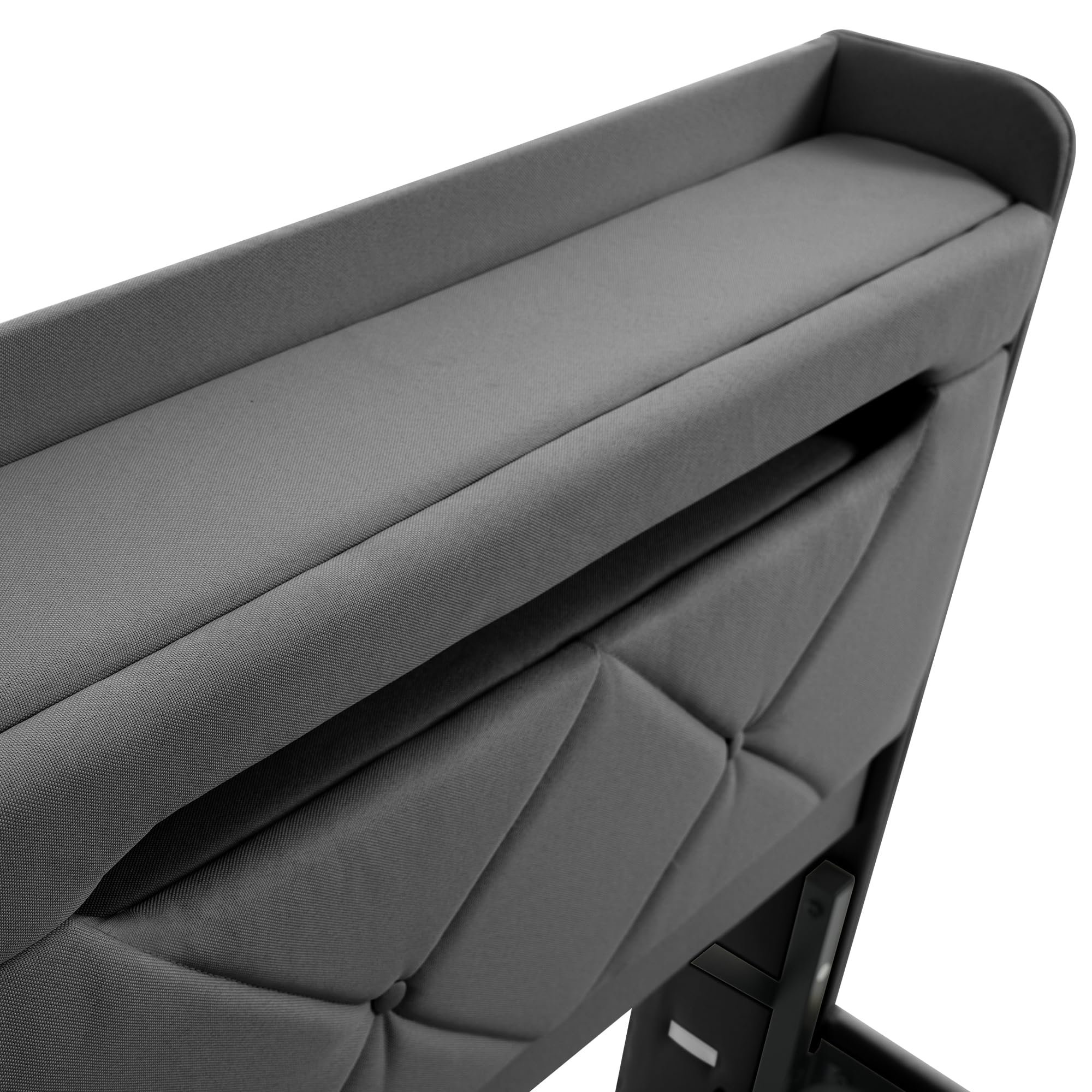 Polsterbett 180x200 Doppelbett, Stauraum-Kopfteil mit USB- und Typ-C-Anschlüssen, LED-Beleuchtung am Kopf- und Fußende des Bettes, mit Hydraulischem Stauraum, Leinen (Grau 1, Ohne Matratze, 180x200CM)