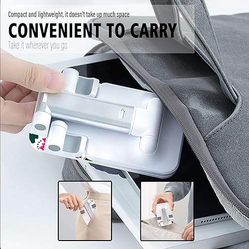Miniatura 6 de Soporte plegable para teléfono celular, soporte de teléfono celular ajustable en altura en ángulo, soporte para teléfono para escritorio, accesorios