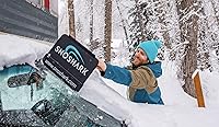 Vista 6 de El cepillo original para quitar nieve para automóvil, plegable para un almacenamiento cómodo, se extiende hasta 39 pulgadas, resistente y duradero