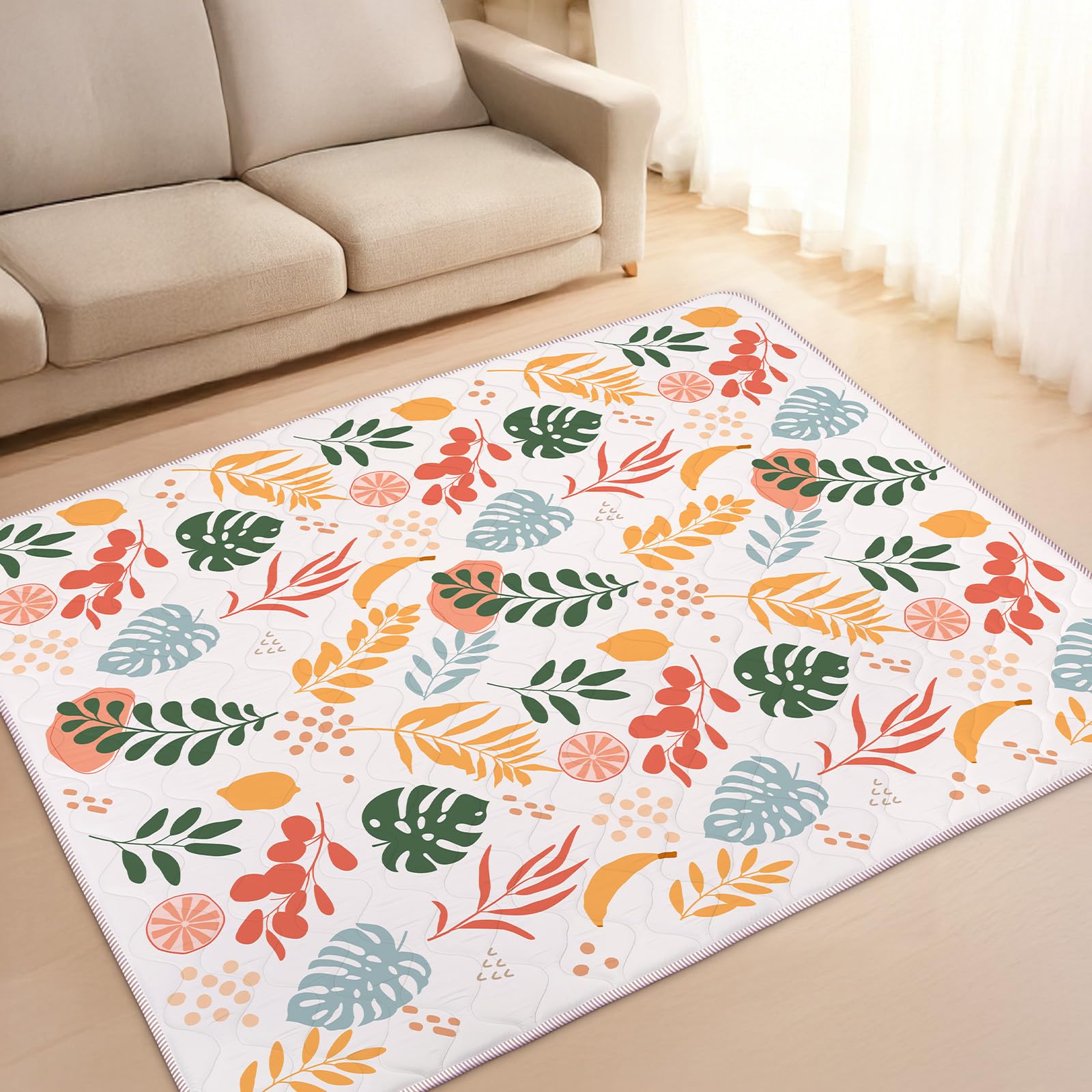 alldomess Baby Play Mat for Floor,180x150cm Large Playmat, Soft and Safe Foam Floor Mat Washable Foldable for Boys & Girls