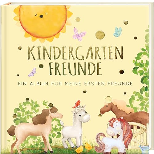Kindergartenfreunde - PFERDE: ein Album für meine ersten Freunde (Freundebuch Kindergarten 3 Jahre) PAPERISH®