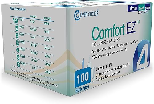 Miniatura 5 de Clever Choice ComfortEZ - Agujas para bolígrafo de insulina (33G, 0.157 in, 100bx)