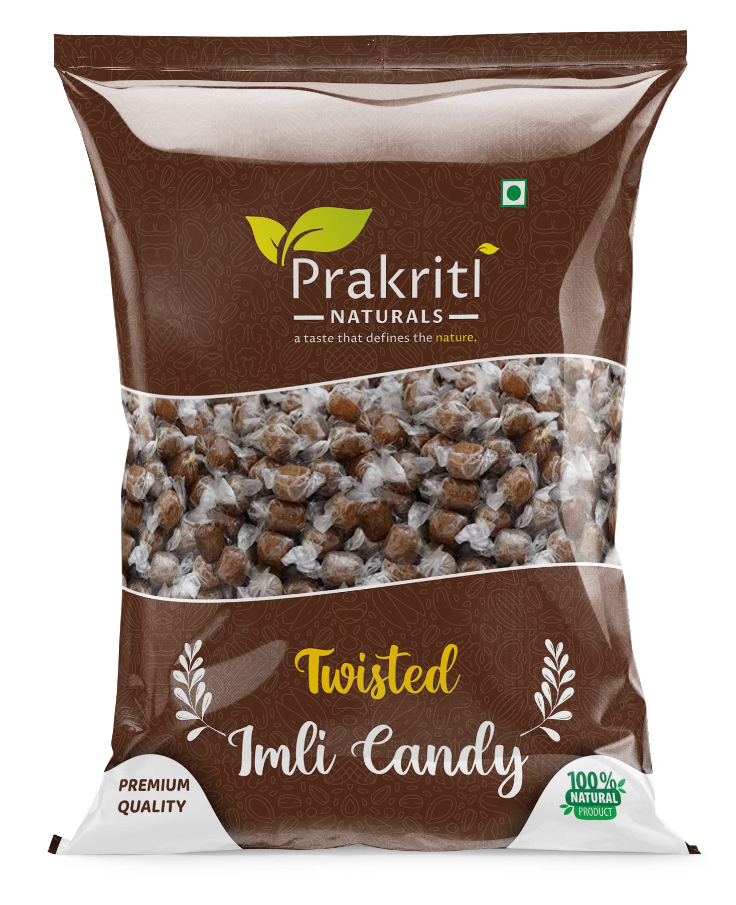 Prakriti Naturals® Imli Candy 1.8 KG Pack | Khatti Meethi Imly, Tamarind Twist Candy, Twisted imly Candy