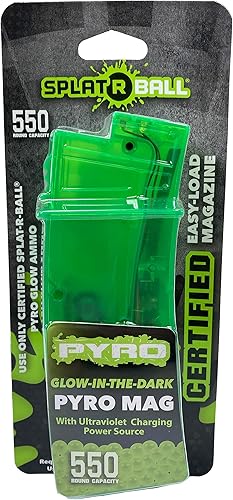 SPLATRBALL PYRO Magazine - 550 bolas de agua que brillan en la oscuridad para Blaster