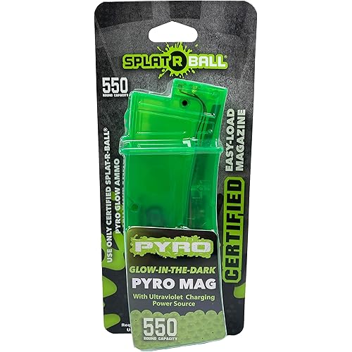 SplatRBall PYRO Magazine Glow-in-The-Dark 550 Water Ball Rounds for Blaster