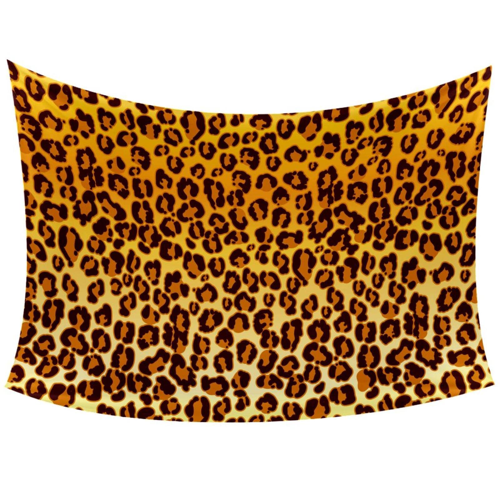 Arazzo Parete Leopardo Con Frase 'What's The Best That Could Happen' – 130x150 Cm, Decorazione Camera Da Letto