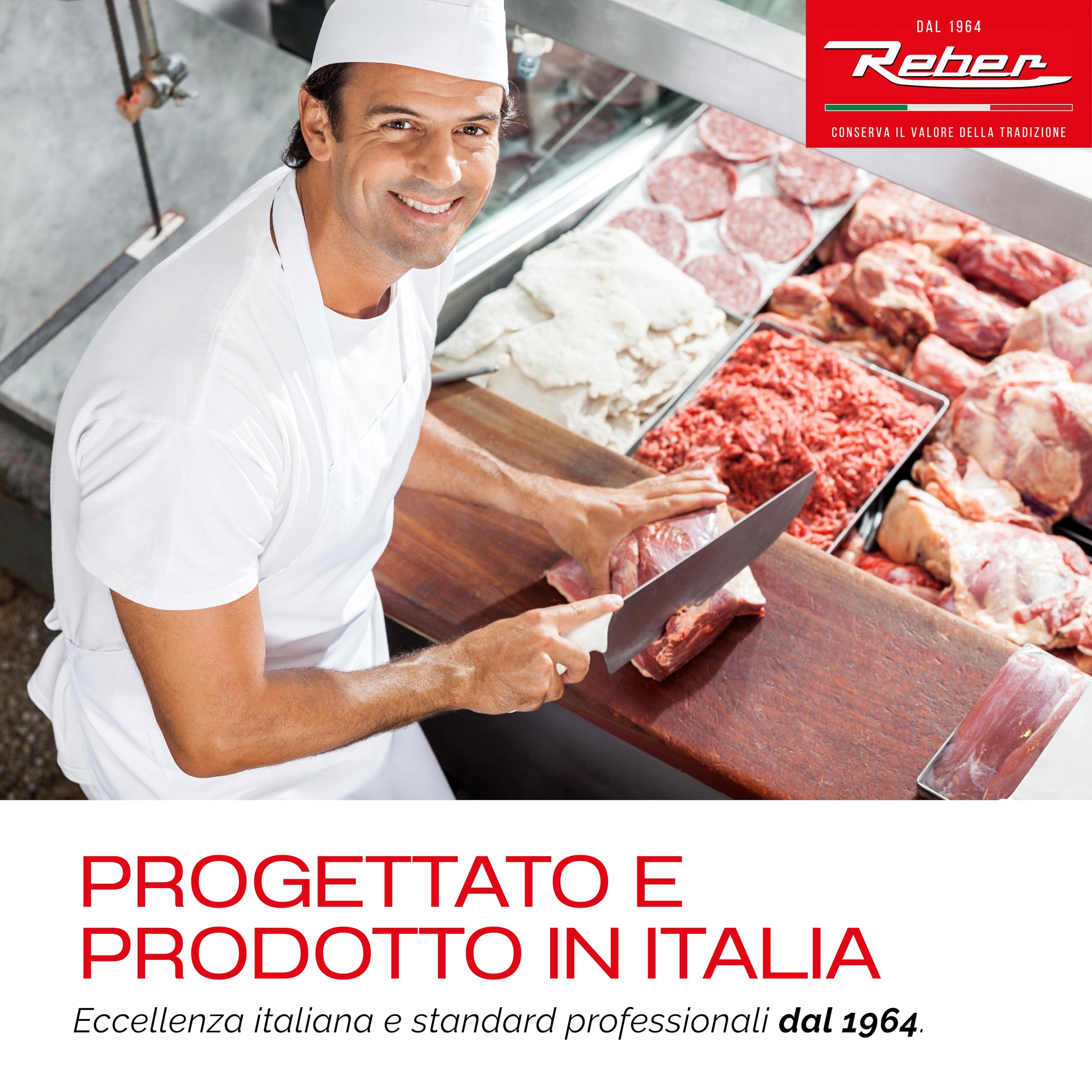 Reber picadora de carne profesional n12 500w 9501n