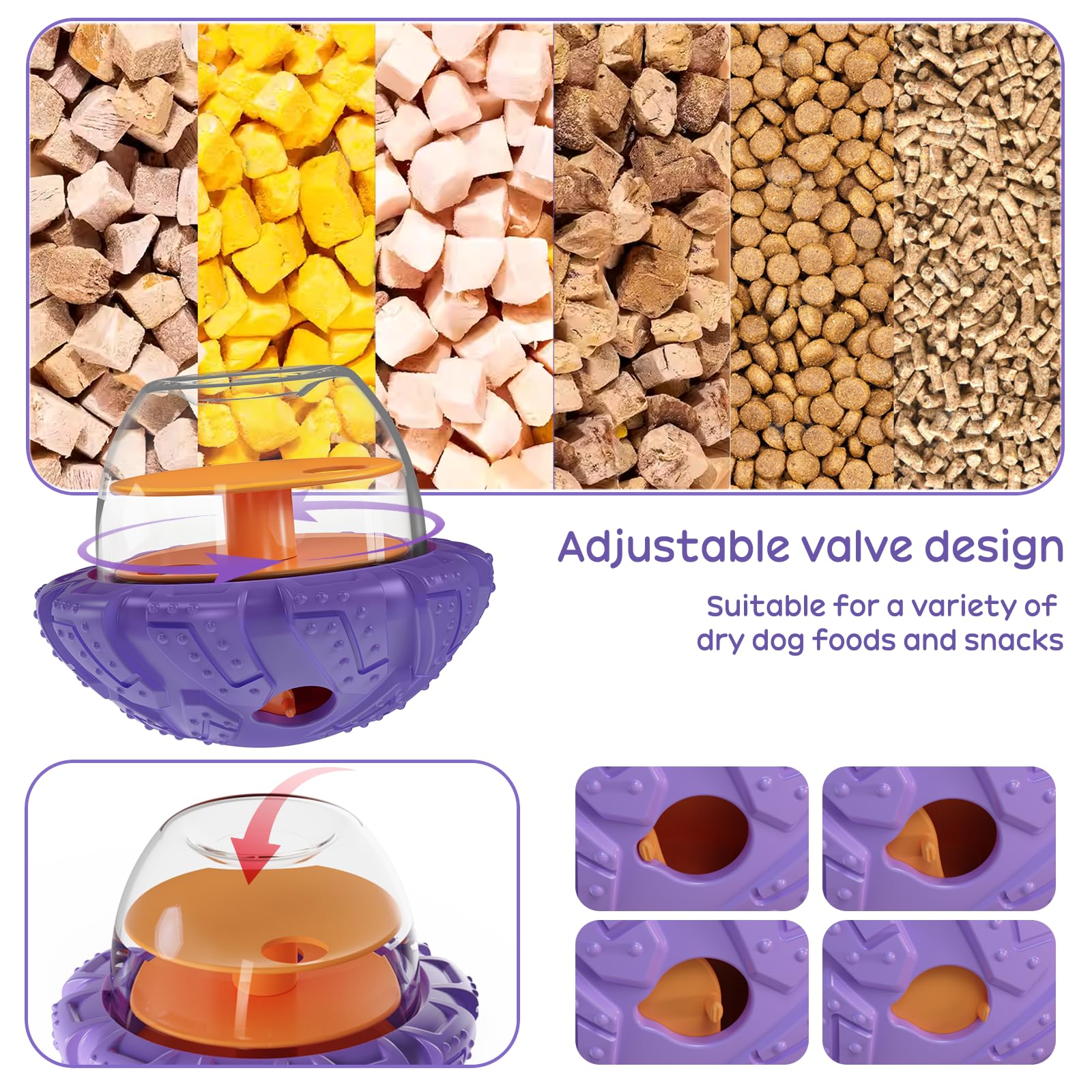 Interactive Dog Puzzle Toy for Smart, Dog Enrichment Toys to Keep Them Busy, Cognitive Dogs Toy to Stimulate Their Brain, Dog's Treat Dispensing Toys with Slow Feeder, Durable and Easy to Clean - image 6