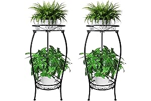 CASIMR Plant Stand Pack of 2, 2 Tier 26.6'' Tall