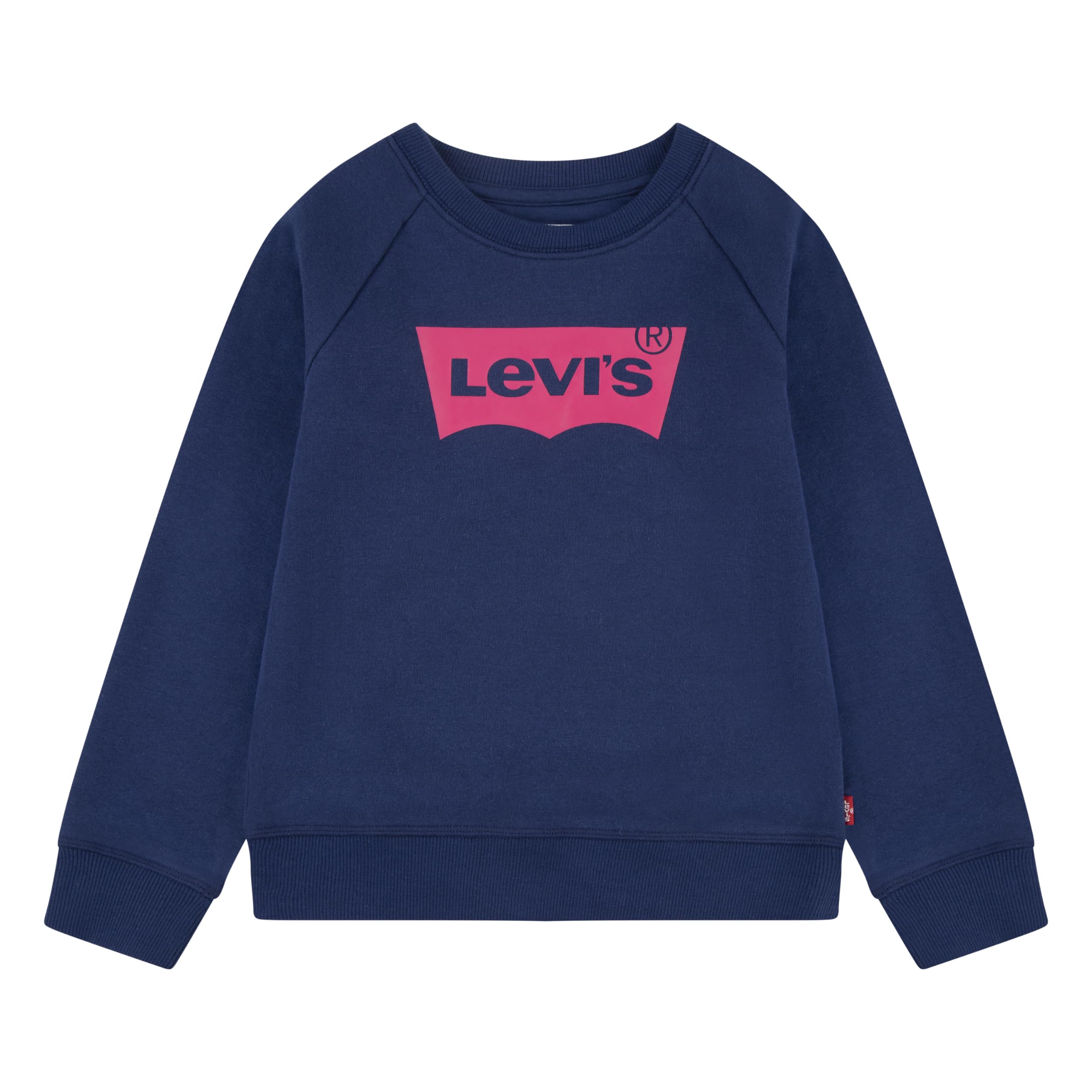 Levi's Girls Medieval Blue Kids Batwing Crewneck Sweatshirt Blue, 3 Years