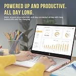 HP Premium Stream 14" HD BrightView Laptop, Intel Celeron N4120, 32GB RAM, 288GB Storage(128GB eMMC+160GB Docking Station Set), UHD Graphics, Webcam, 1 Year Office 365, Windows 11s, Gold