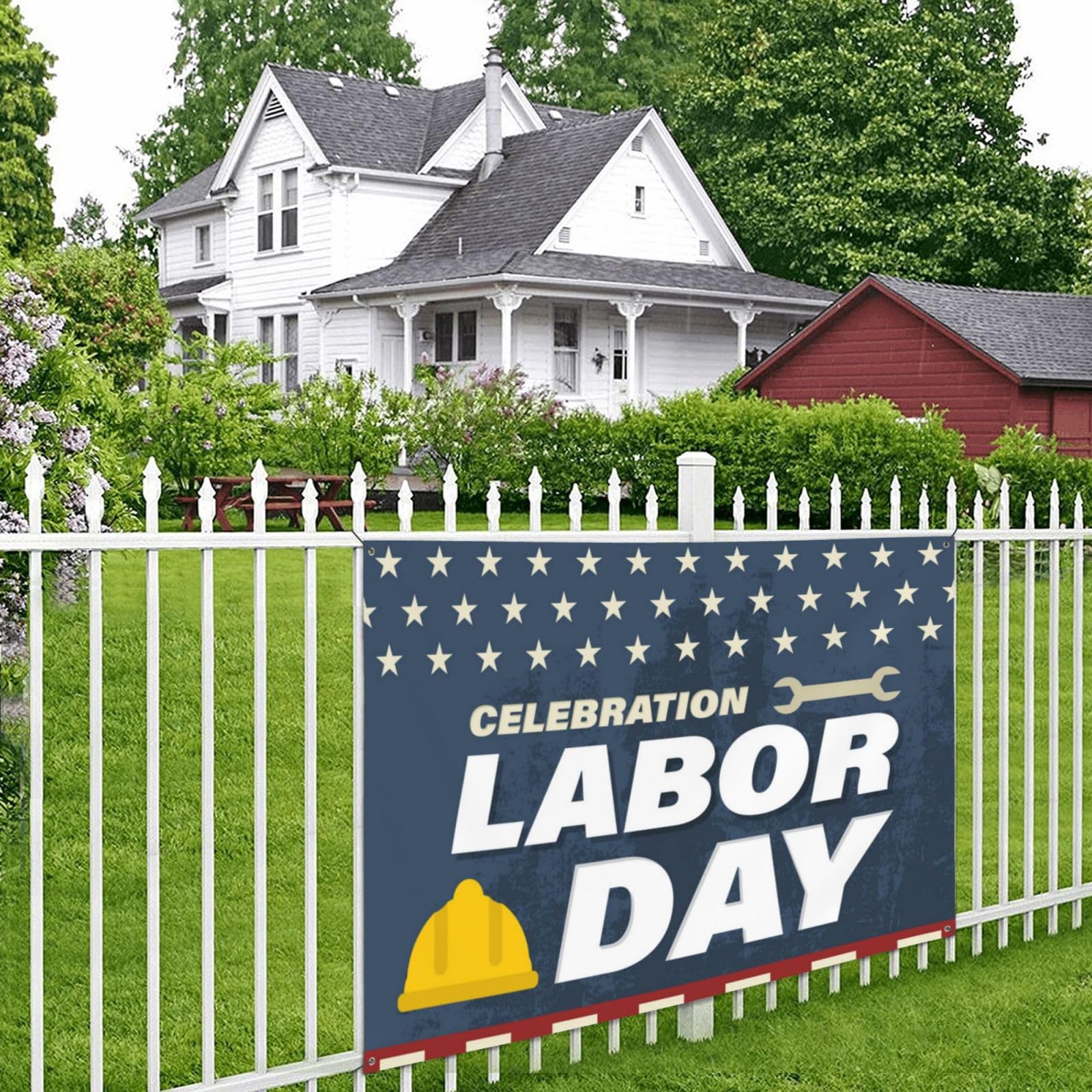 Happy Labor Day Gartenflagge – Doppelseitig, 9 X 152 Cm, Für Drinnen Und Draußen