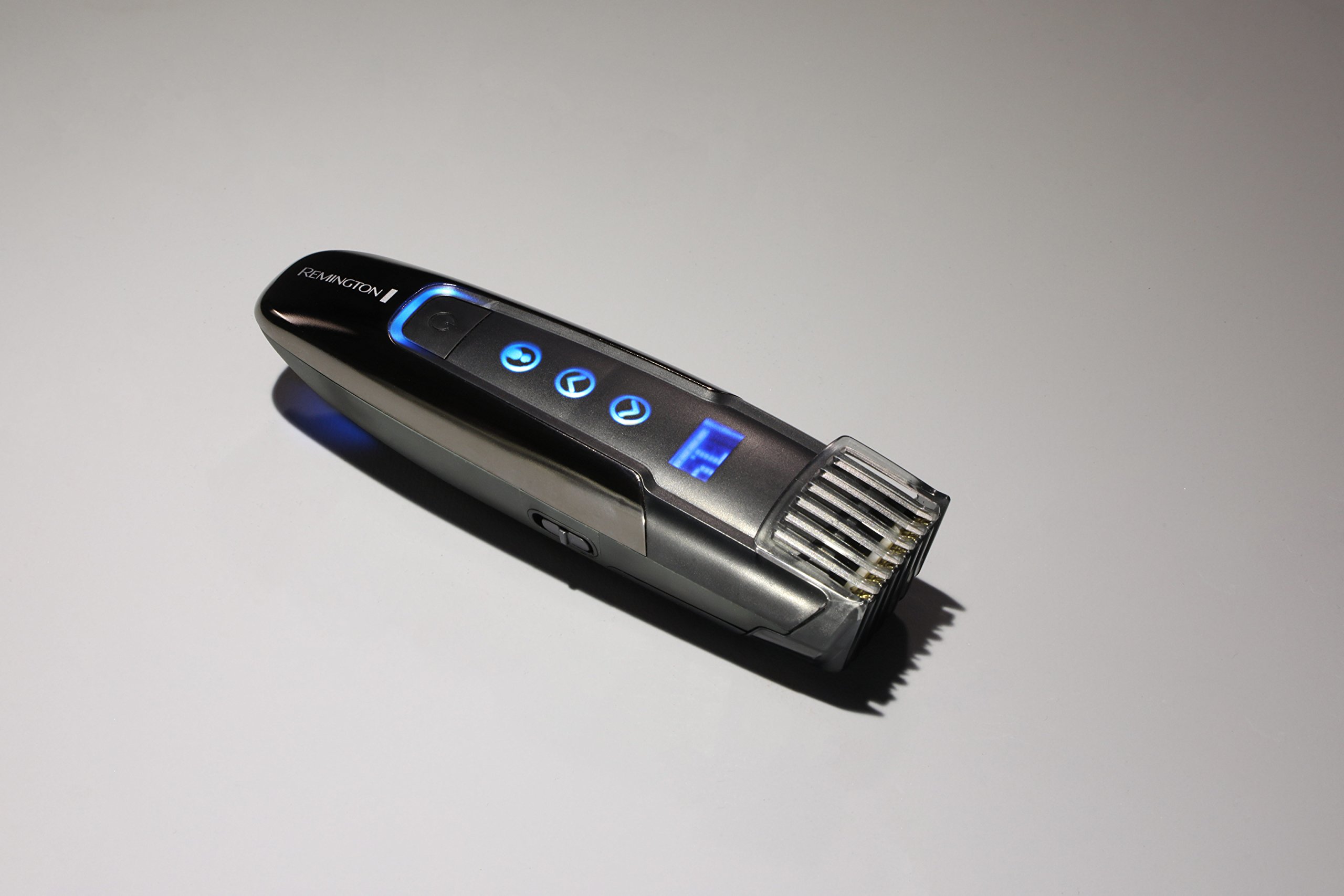 Remington MB4700 Barttrimmer Herren, Stiftung Warentest Testsieger Hautschonung, digitale Längeneinstellung 0,4-18mm TouchTech Bartschneider (Lithium Ionen Akkubetrieb|Micro-USB-Ladefunktion), Schwarz