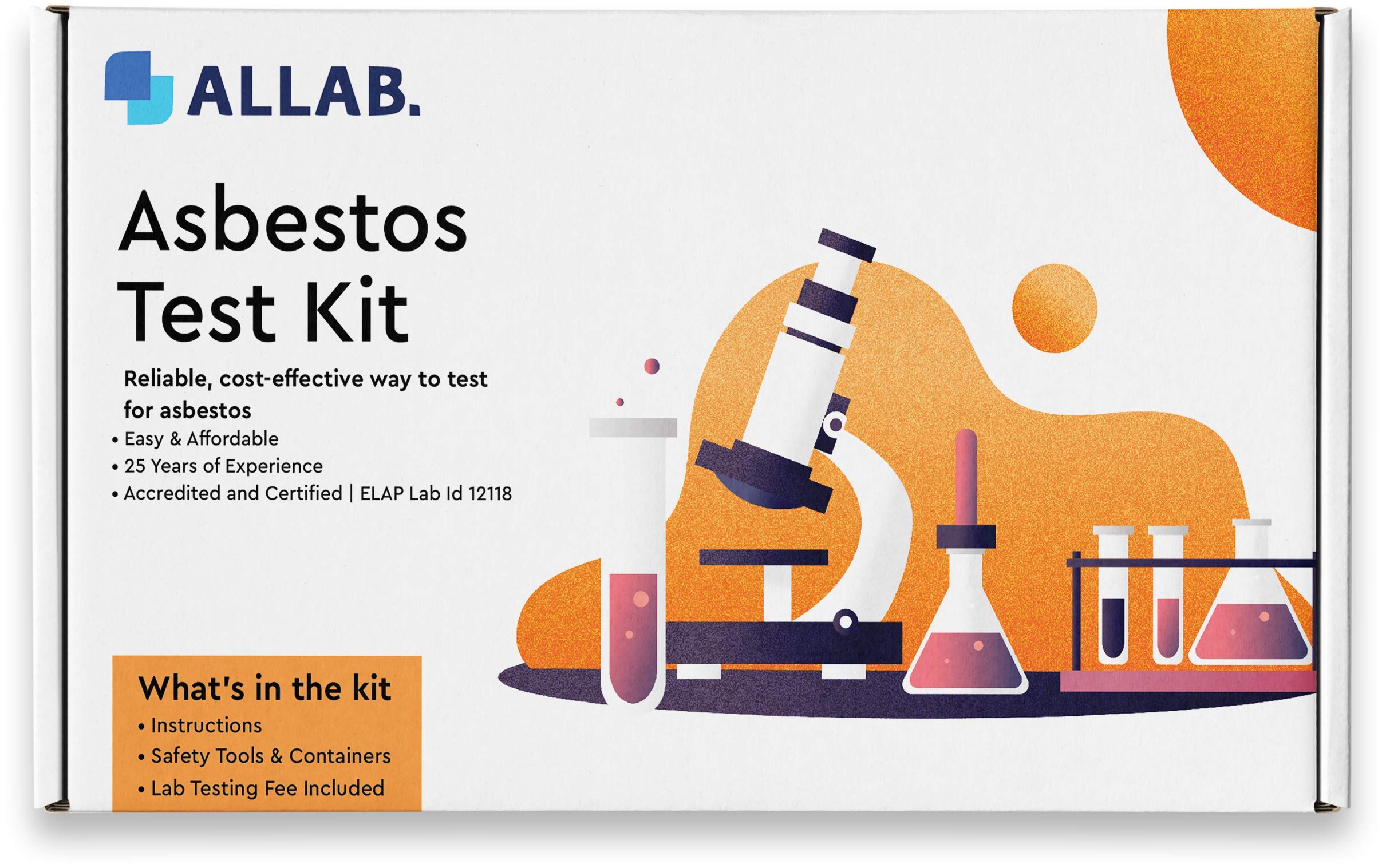 Buy ALLAB, Asbestos Test Kit 1 PLM Sample Analysis Test Popcorn