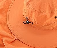 Vista 29 de Home Prefer Sombrero para sol para el aire libre con protección UV, secado rápido, unisex con solapa para proteger el cuello Negro