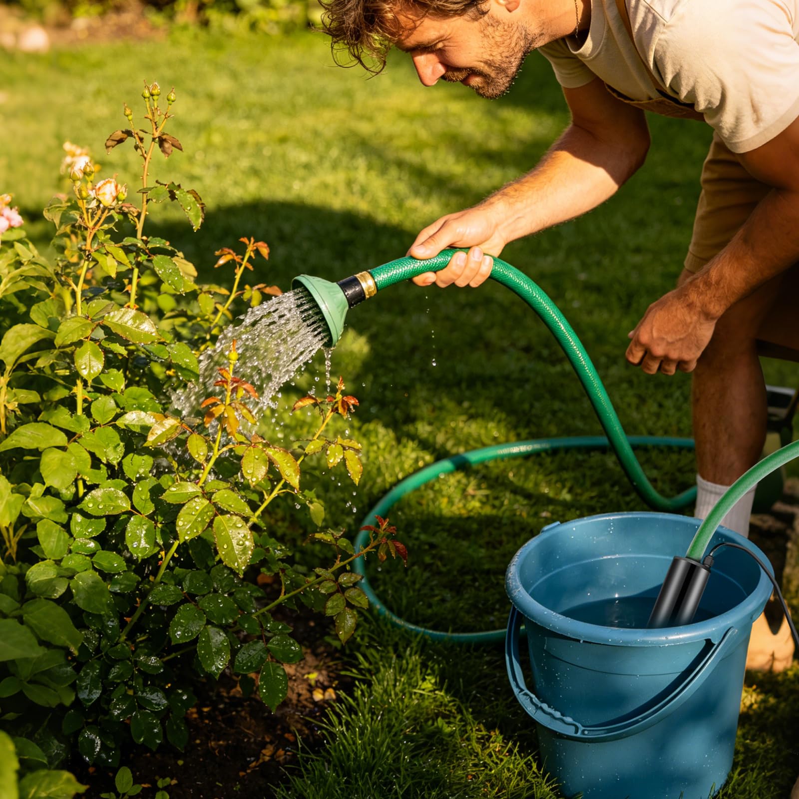 ‌Pompe à Eau Portable pour Makita 18 V‌, Pompe de Transfert D'eau Sans Fil 30 L/Min‌, ‌65 W‌ Pompe à Eau électrique pour Jardin, Camping, Spa, Piscine, Aquarium (Sans Batterie)