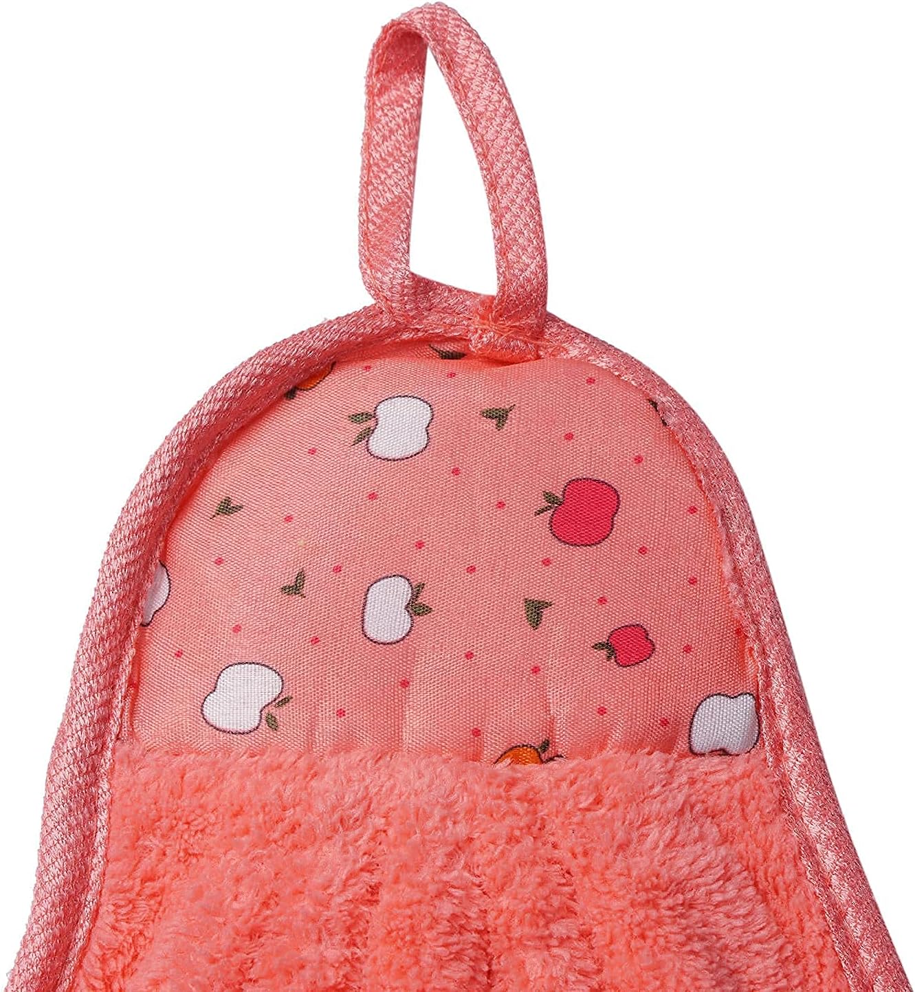 Collection Outlay Home Microfiber Wash Basin Hanging Hand Kitchen Towel Napkin with Ties (44x24 cm, Pack of 4, Multicolor), 200 GSM