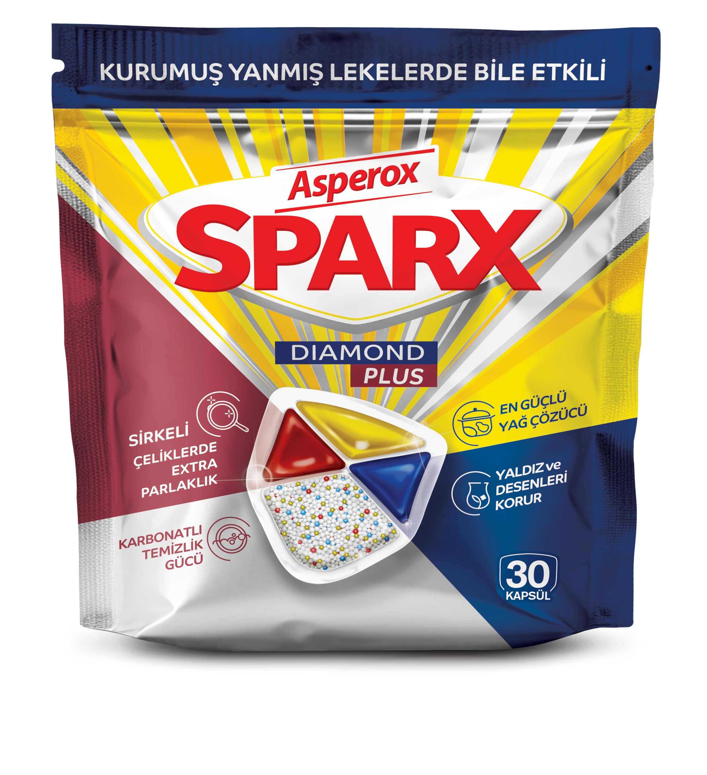 Diamond Plus 30'lu Bulaşık Makinesi Deterjanı