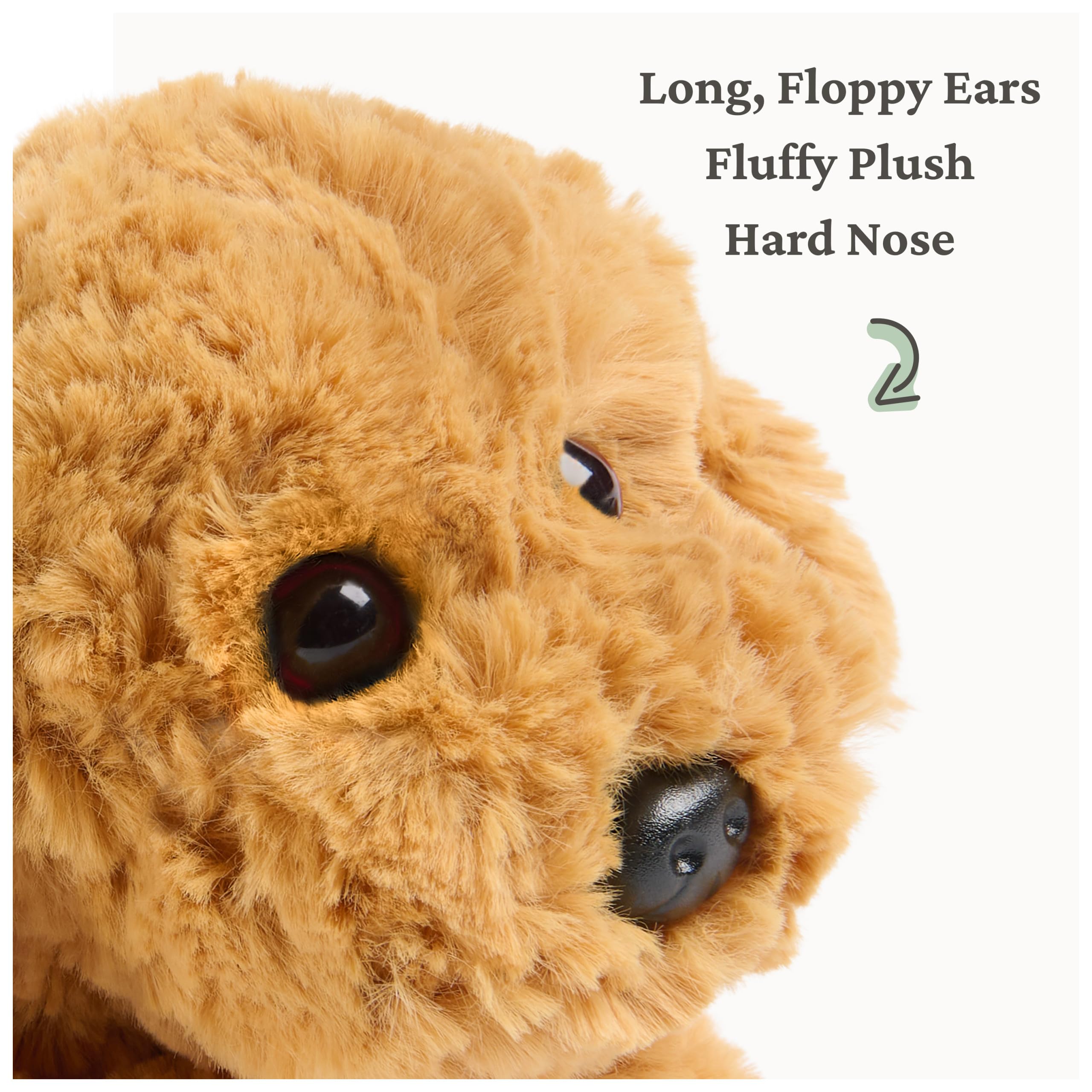 GUND Muttsy szczeniak, małe wypchane zwierzęta, klasyczne pluszowe zabawki dla dzieci od 1 roku życia, bursztyn, 18 cm