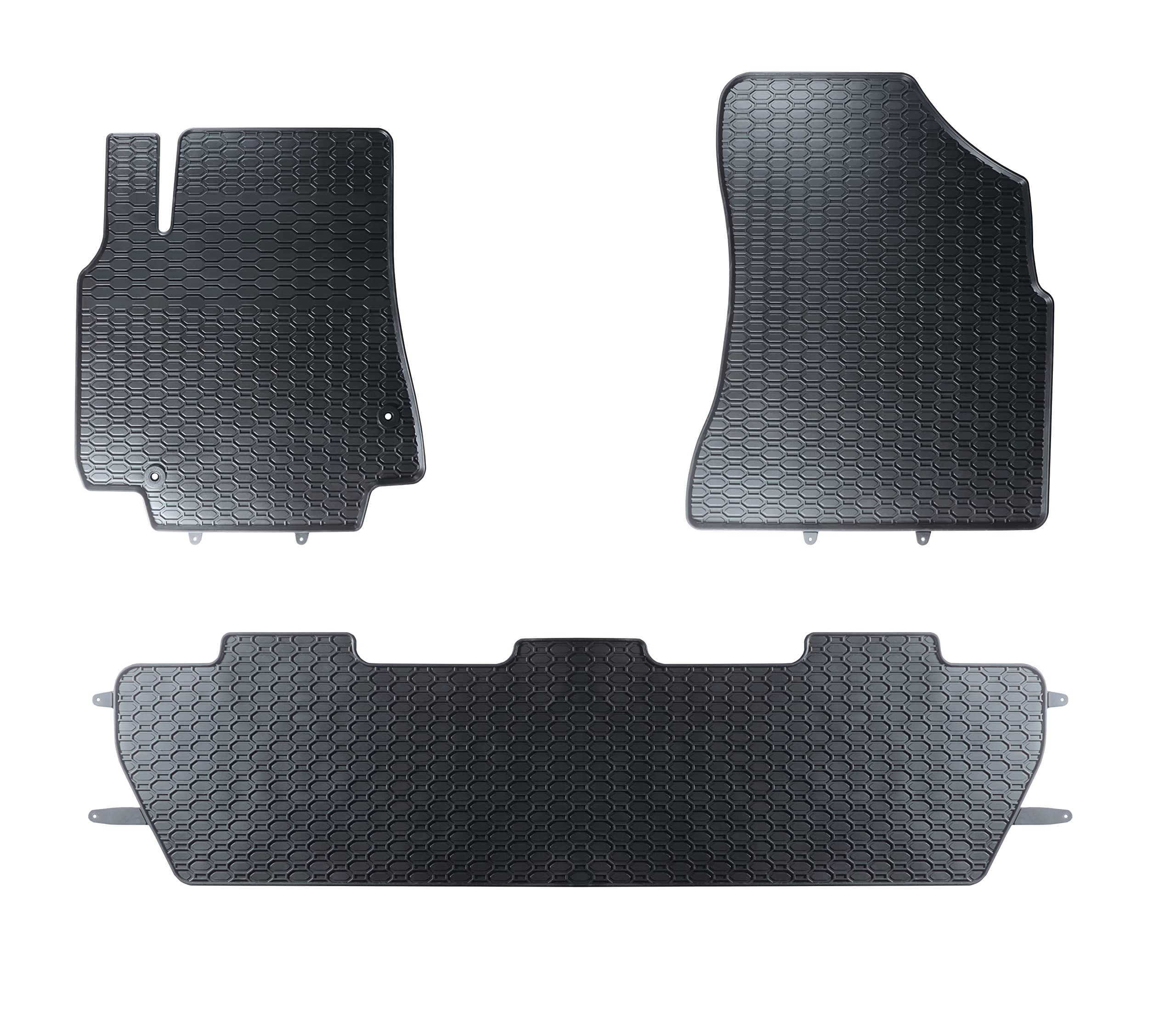 GEYER & HOSAJA Alfombrillas de Goma para Coche 845/3C Compatible con Citroen Berlingo II (2008-2018) y Peugeot Partner II (2008-2019)