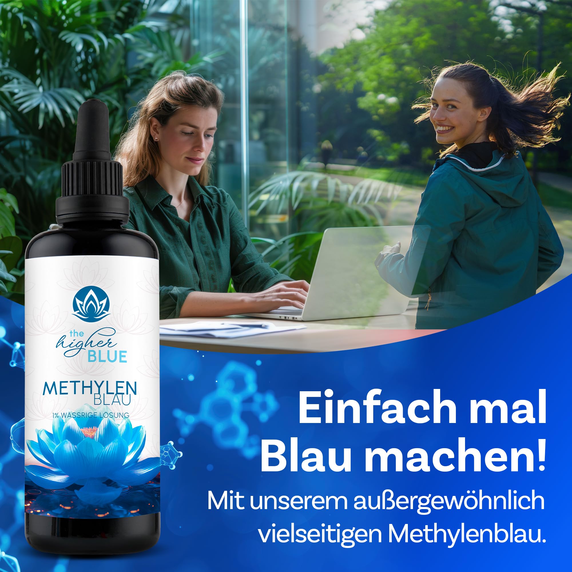 Methylenblau 1% Lösung 5 Liter Kanister | Höchste Reinheit >99,9% | Ph. Eur. Reinstoff | frei von Schwermetallen | Hergestellt und Laborgeprüft in Deutschland
