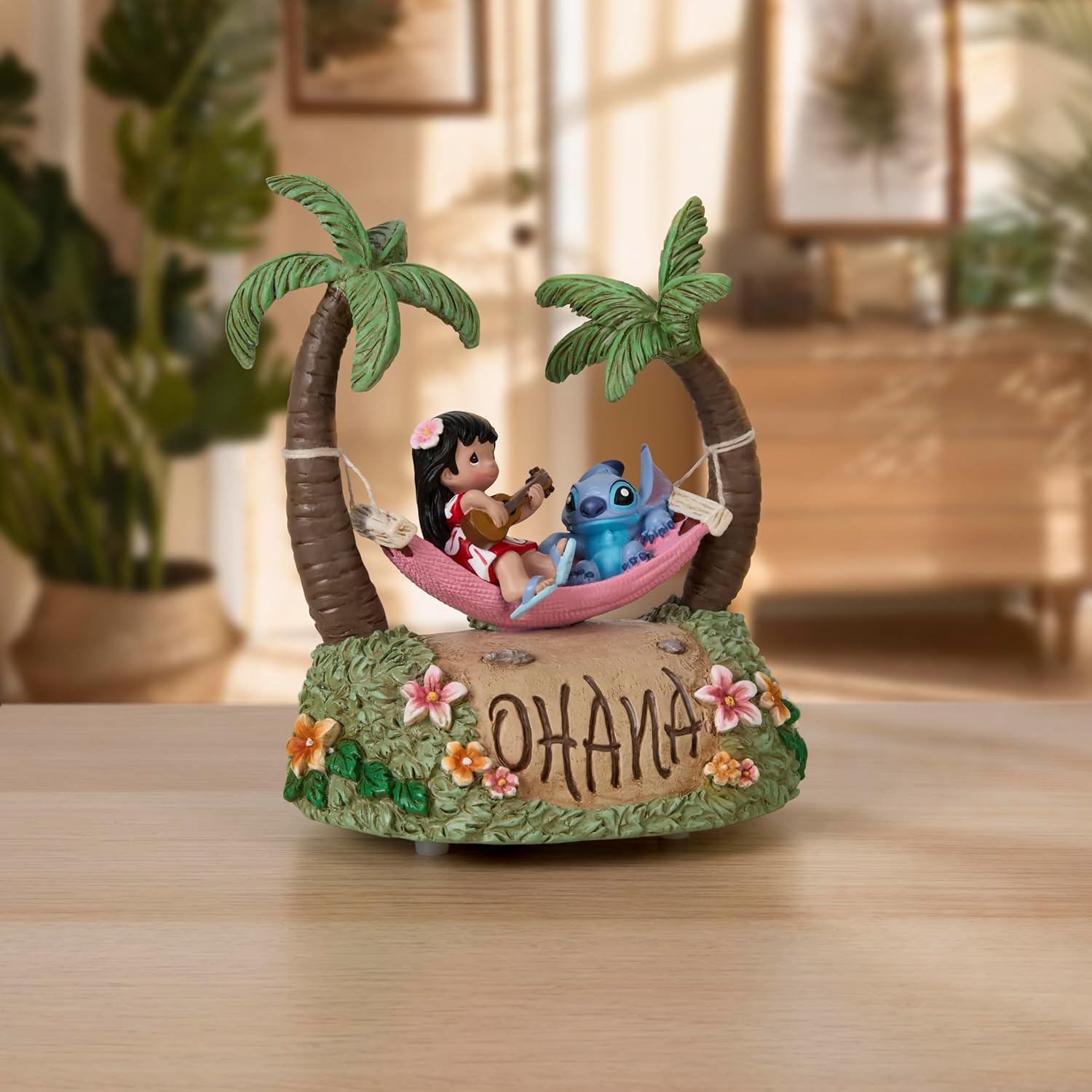 Precious Moments 252108 Disney Lilo & Stitch ‘Ohana Character Musical Resin Figurine