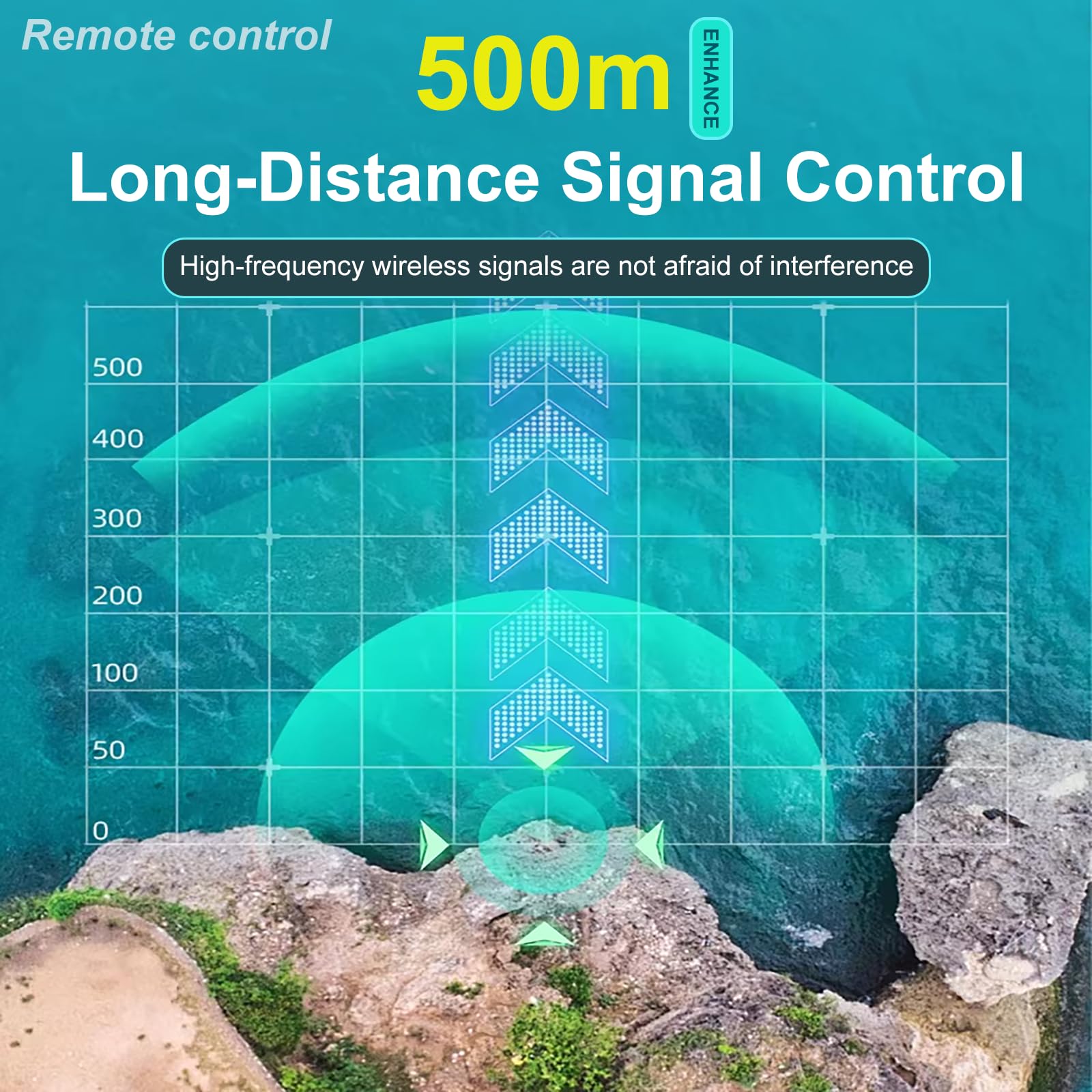 DDongdongqiang Bateau Amorceur GPS 500M avec Télécommande, Intelligent Appâts Pêche Carpe, Grande Capacité Batterie 5200mAh
