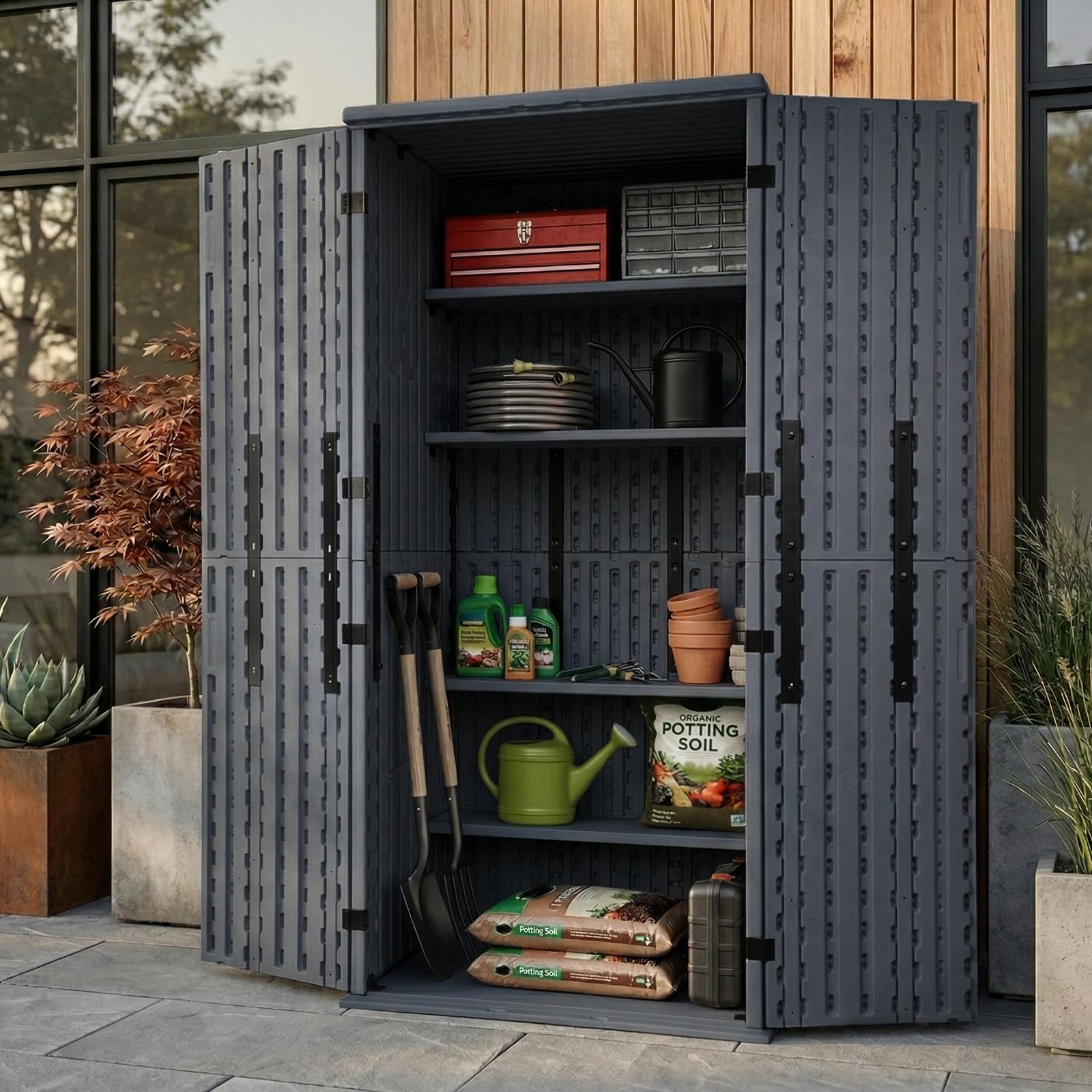EHHLY Heavy Duty Tall Storage Cabinet