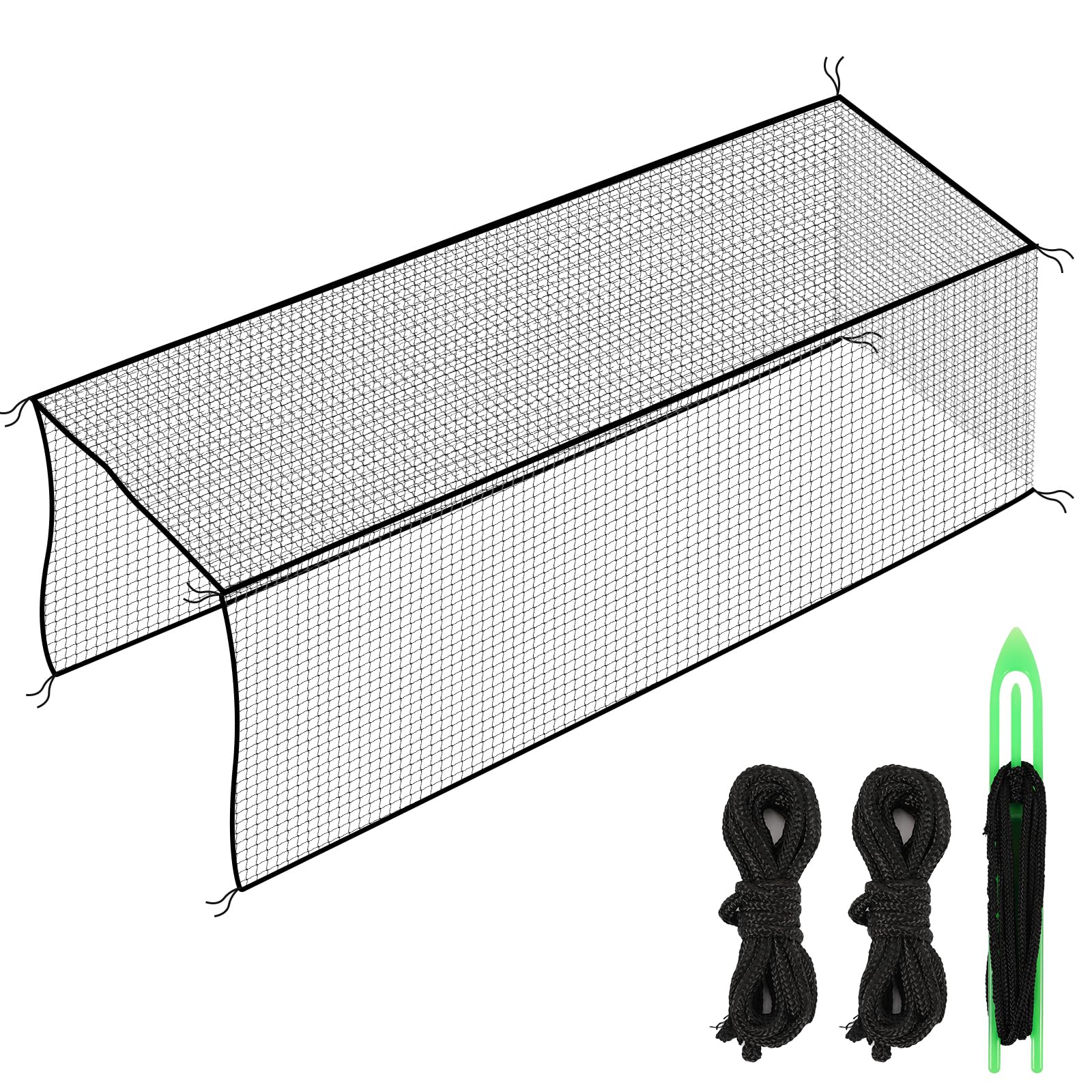 Baseball Batting Cage Net Only, Baseball Nets for Batting with Installation Tool and Rope, Baseball Batting Cages for Backyard, Heavy Duty Hitting Net for Baseball, Softball