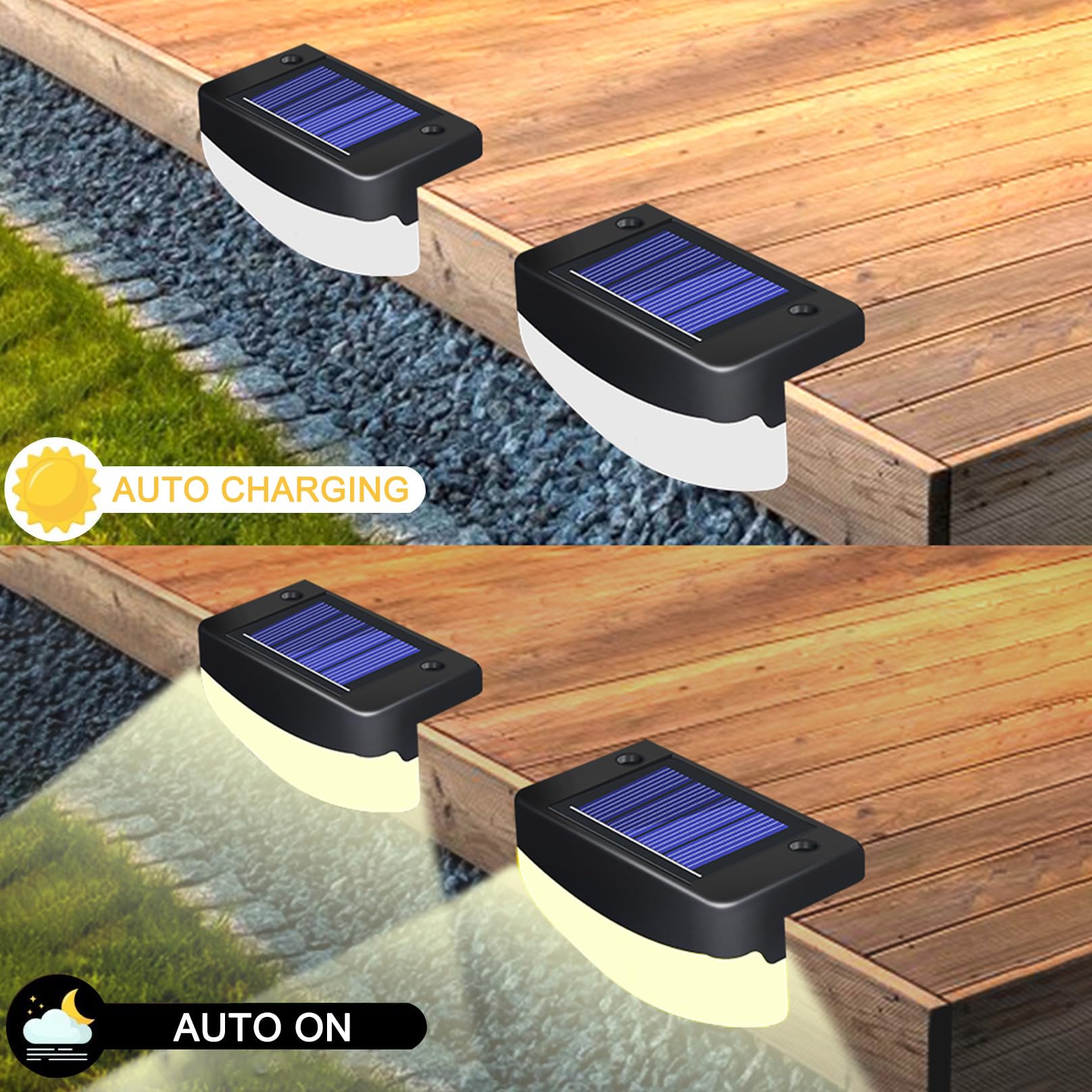 Solarne światła boczne do basenu, solarne światła tarasowe na zewnątrz, wodoszczelność IP65, 20 sztuk, 3000 K, ciepła biel, solarne światła schodowe, do użytku na zewnątrz, na schody,