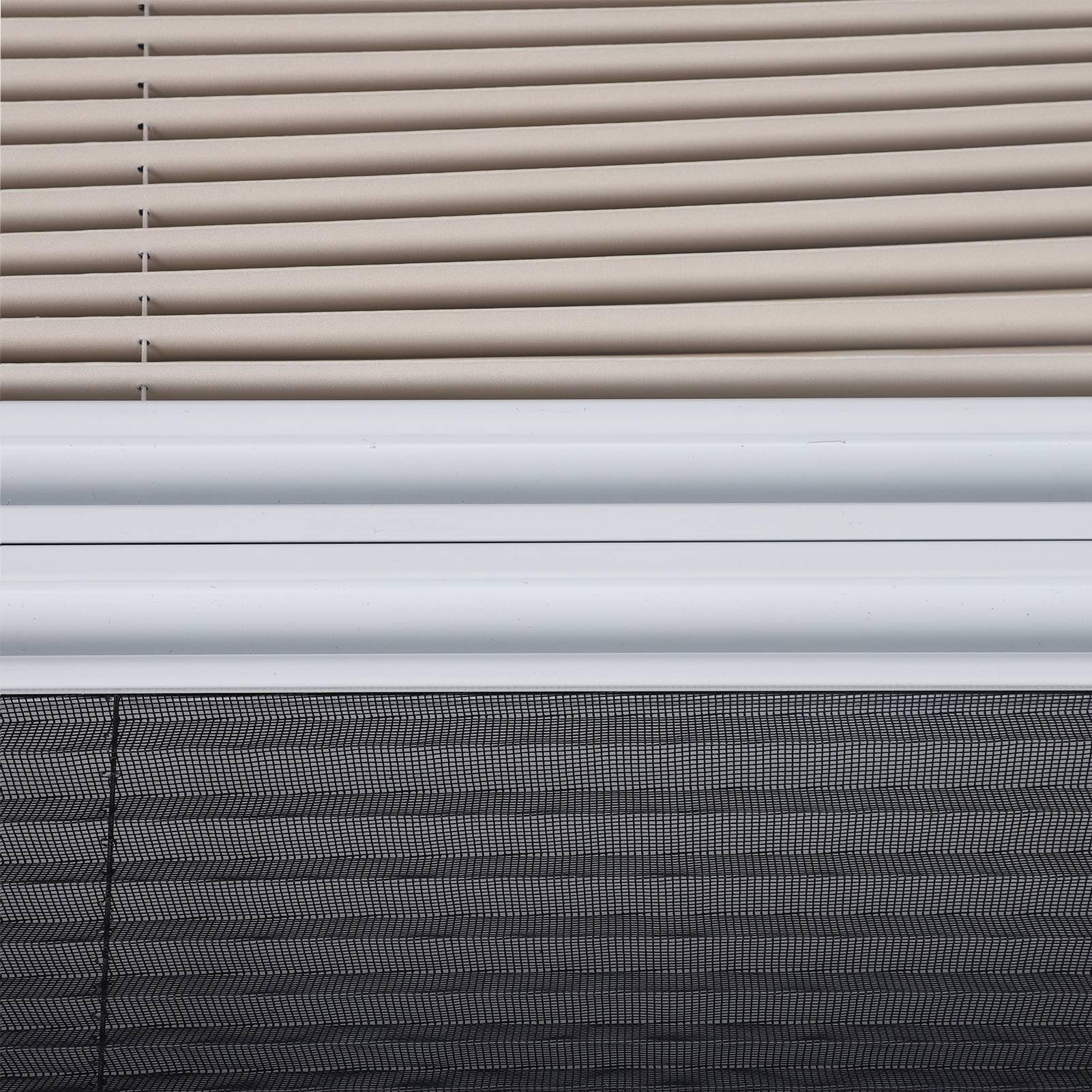 Fenêtre Coulissante pour Camping-Car, Acrylique Double Couche Résistant aux UV, Pare-Soleil Réglable pour Maisons Mobiles et Remorques, Alliage D'aluminium Durable