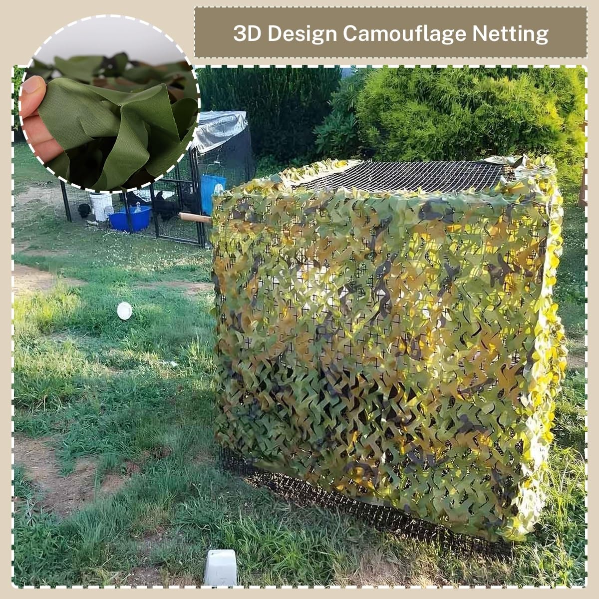 Rete Mimetica 10x11 m, Mimetica Militare per Caccia, tiro, equipaggiamento Militare, Campeggio, Giochi all'aperto per Bambini, Copertura Decorativa Resistente.