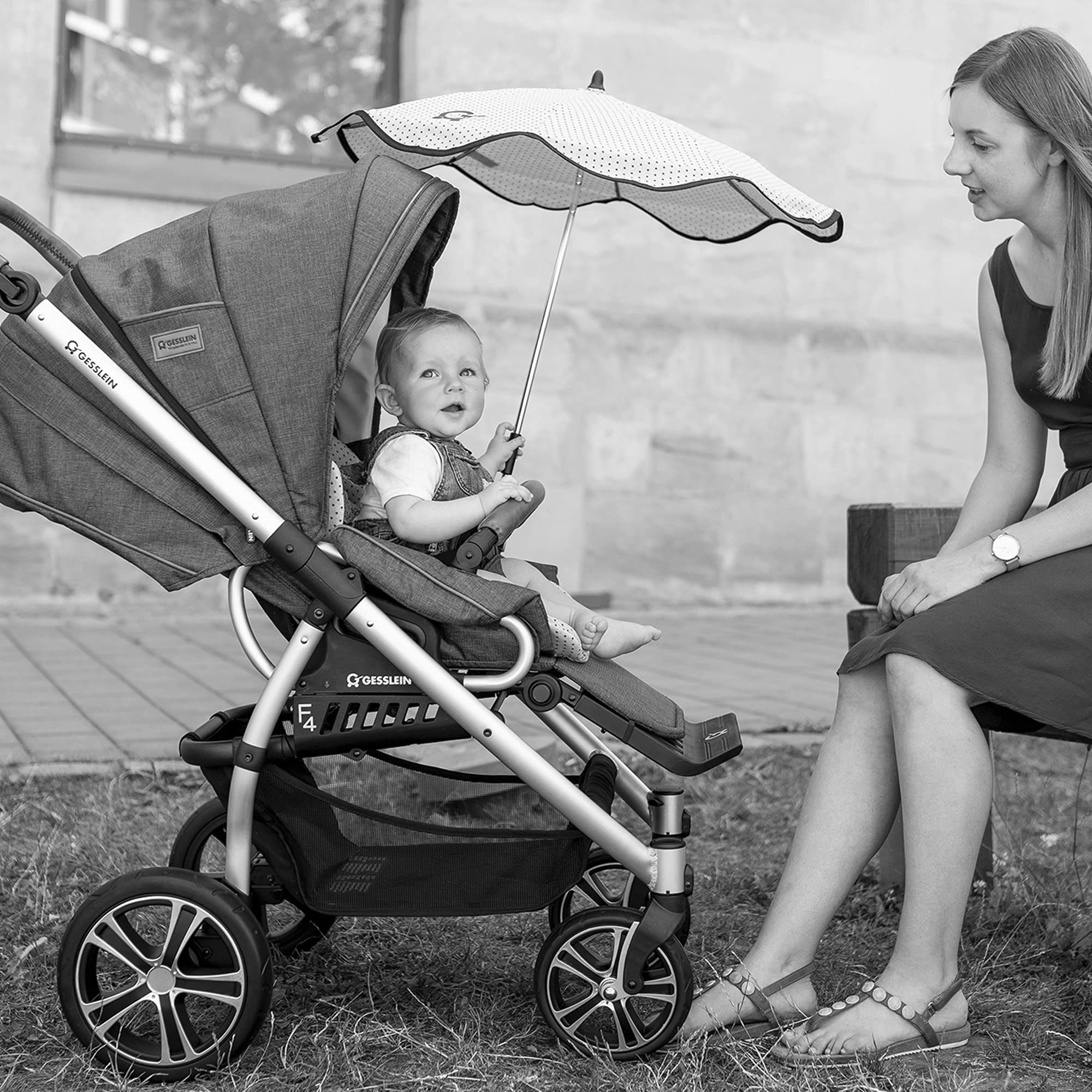 Gesslein 805246000 parasol przeciwsłoneczny, brąz