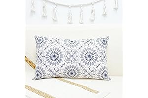Linen Embroidery Decorative Throw Pillow Cover for Slow Evenings