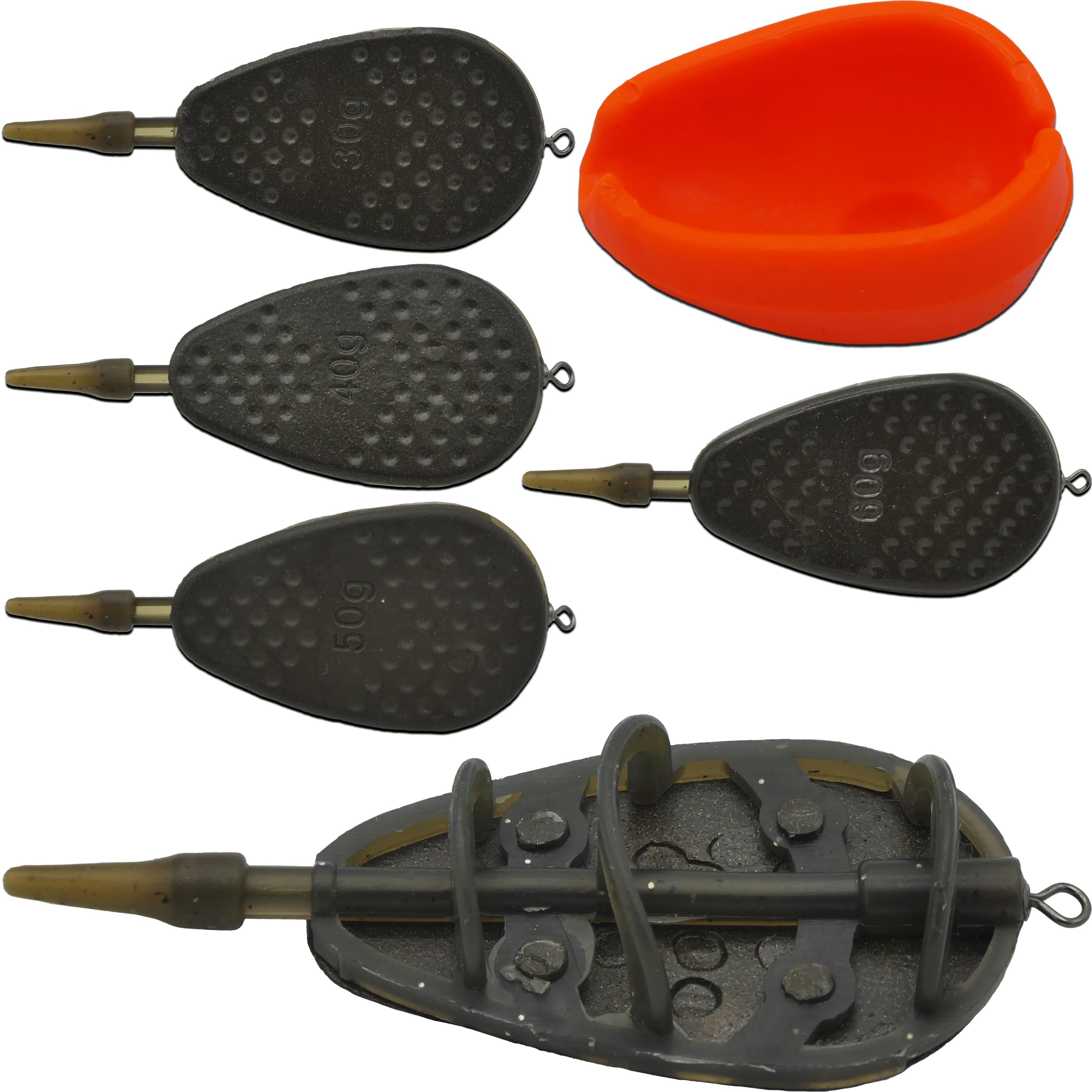 Paradox Fishing Method Feeder zestaw 4 sztuk 30 g/40 g/50 g/60 g + forma